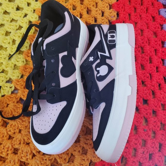 Modakawa Sneakers Heart Bunny Round Toe - Picture 3 of 6